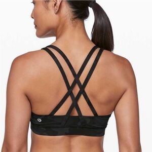 Lululemon Women's Black Strappy Sports Bra